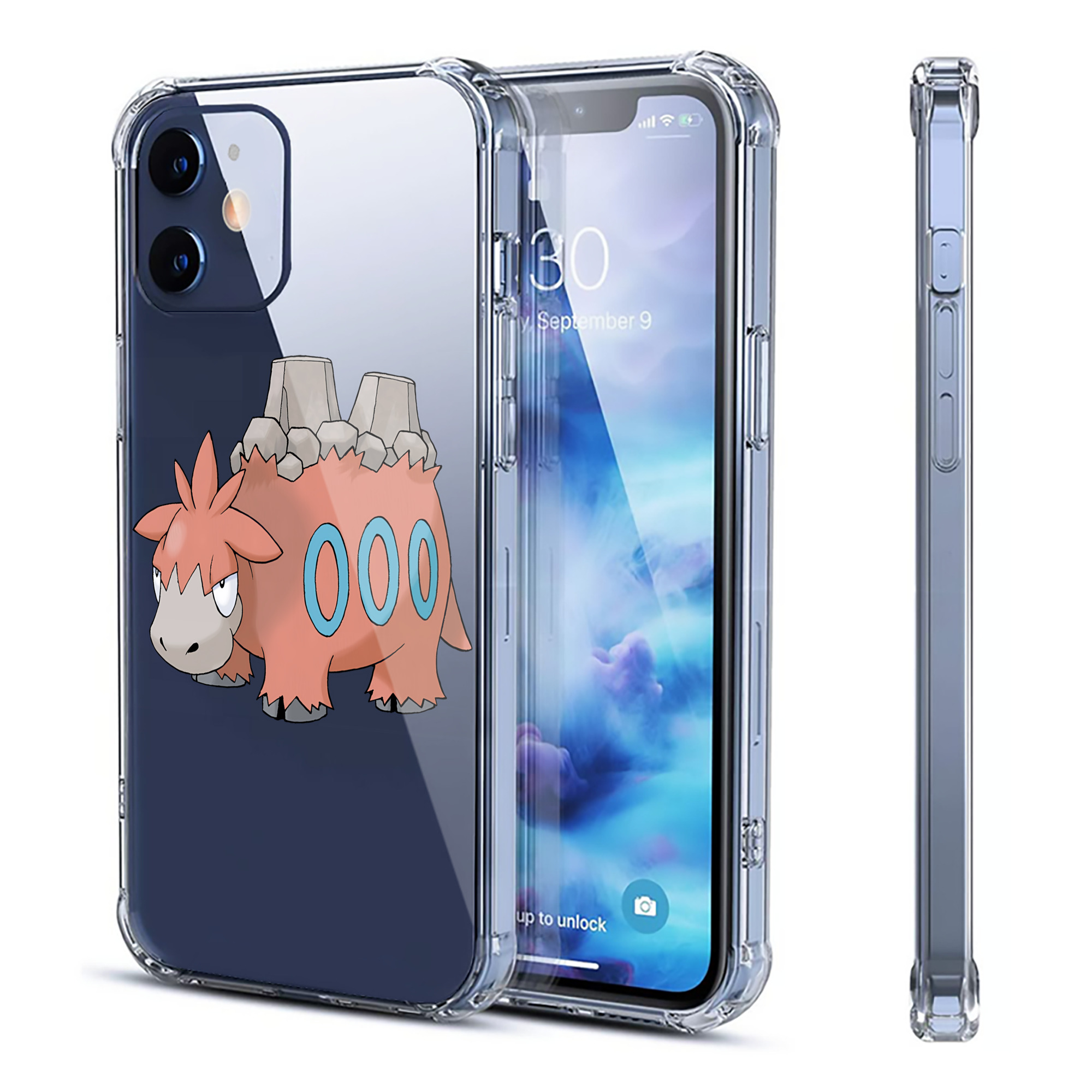 （画像用） ポケットモンスター Pokémon 【iPhone 12シリーズ対応】透明スマホケース（クリアソフトケース）